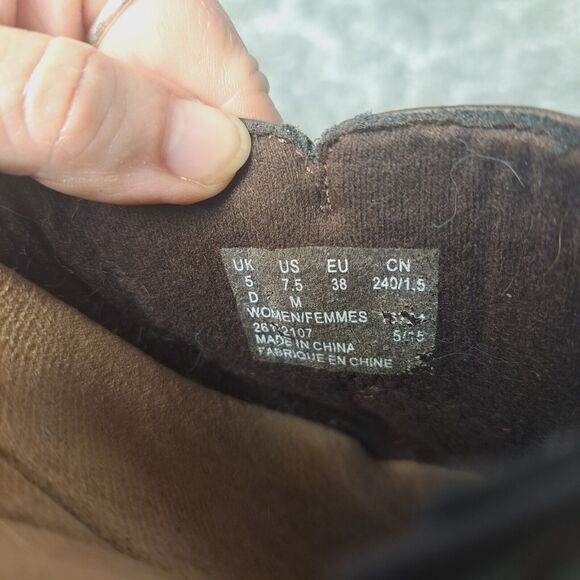 Clarks Collection Brown Leather Mules WOMENS SIZE 7.5M slip on comfort shoes - Picture 12 of 13